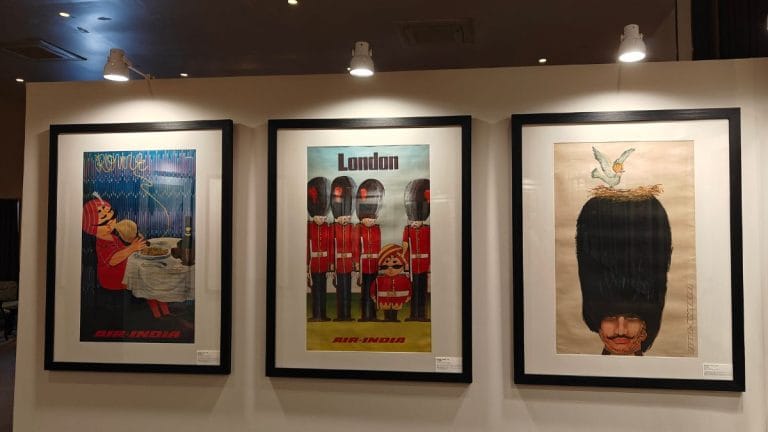 Air India’s Maharaja among King’s Guard—how the airline advertised travel to London in 1976