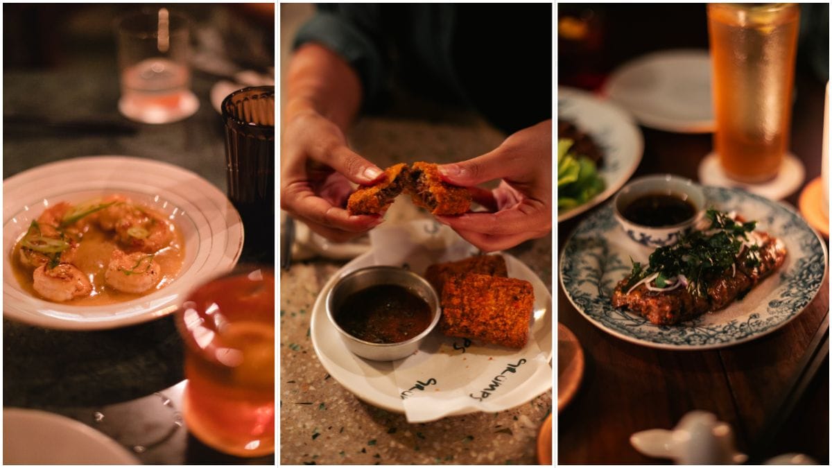 Butter garlic prawns, beef croquettes, and lamb krapow kebabs | Photos by special arrangement