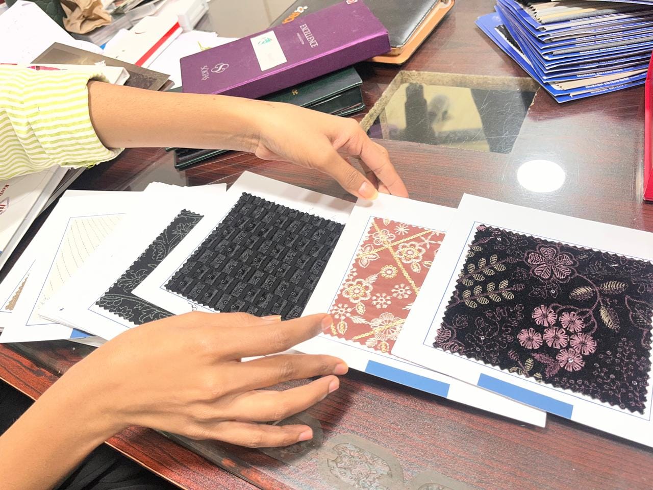 TailorSmart sends such fabric samples to its customers | Photo: Nootan Sharma, ThePrint