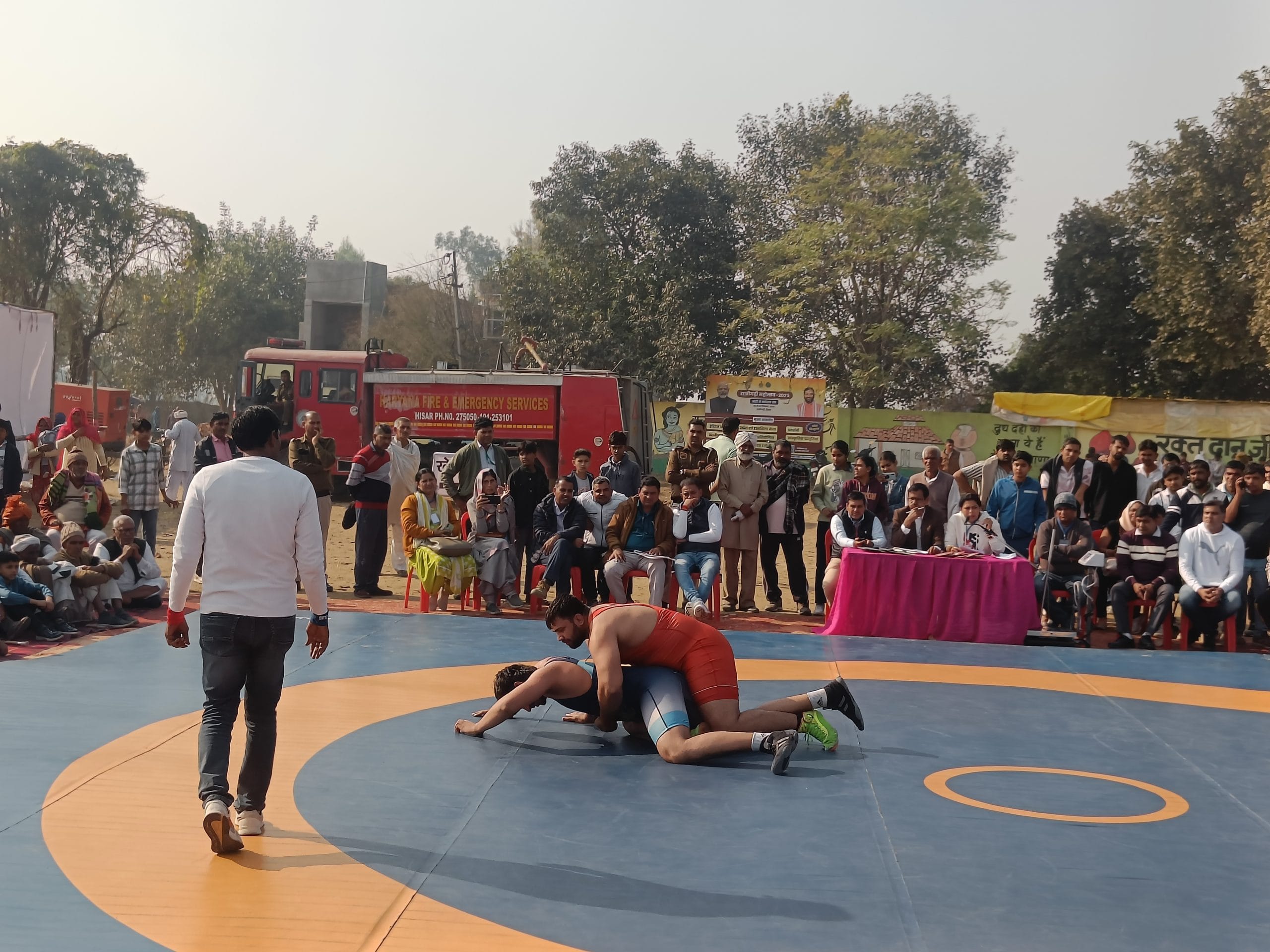 कुश्ती मुकाबले महोत्सव के प्रमुख आकर्षण रहे | फोटो: कृष्ण मुरारी/दिप्रिंट