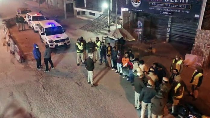 Delhi Police's Operation Aaghat 3.0 underway in the capital on Saturday | Delhi Police/ANI