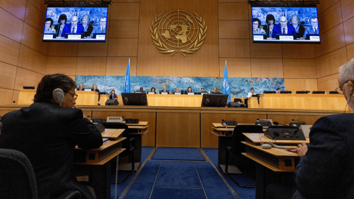 Volker Turk, United Nations High Commissioner for Human Rights, attends the Human Rights Council at the UN European headquarters in Geneva on 8 September 2025. | Denis Balibouse | Reuters