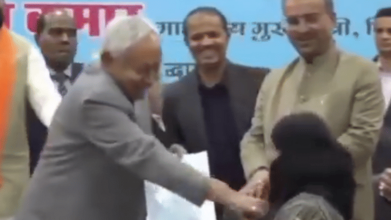 ‘What has happened to Nitish ji?’: Bihar CM faces political storm after pulling down woman’s niqab