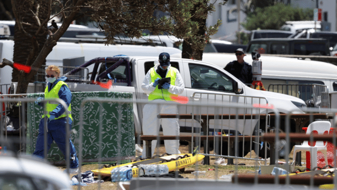 Members of the forensic team work at the scene of a shooting during a Jewish holiday celebration at Bondi Beach in Sydney | Reuters File Photo