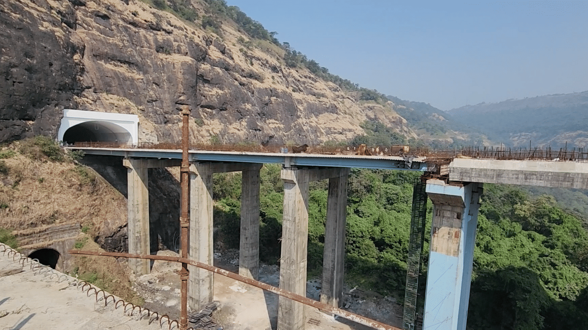 Construction began on the Missing Link Project in 2019. | | Purva Chitnis/ThePrint