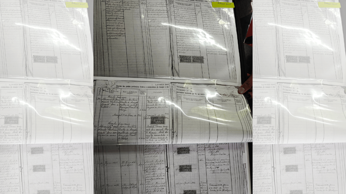 Pages of Tombo Book 2 which are allegedly tampered by land-grab syndicate. | Mayank Kumar/ThePrint