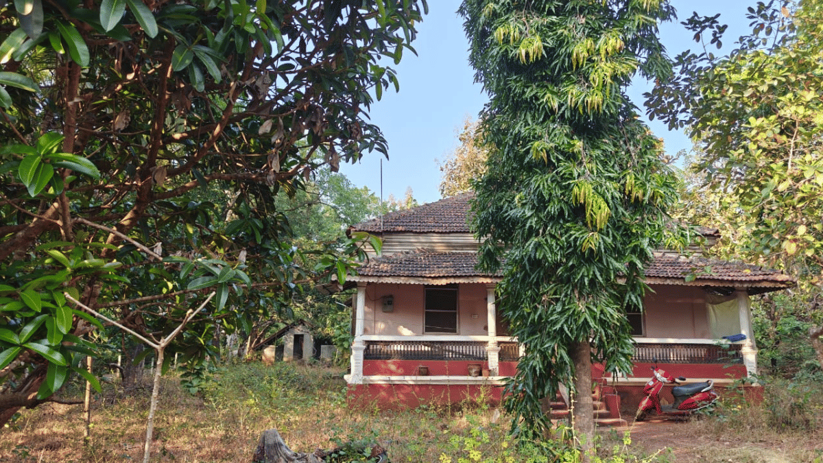 Building on a plot in Badem village of North Goa. The plot was 'fraudulently' acquired, and subsequently attached by ED. | Mayank Kumar/ThePrint