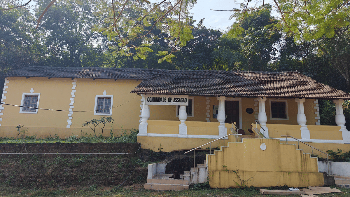 The office of Communidade of Assagao in Bardez block. | Mayank Kumar/ThePrint