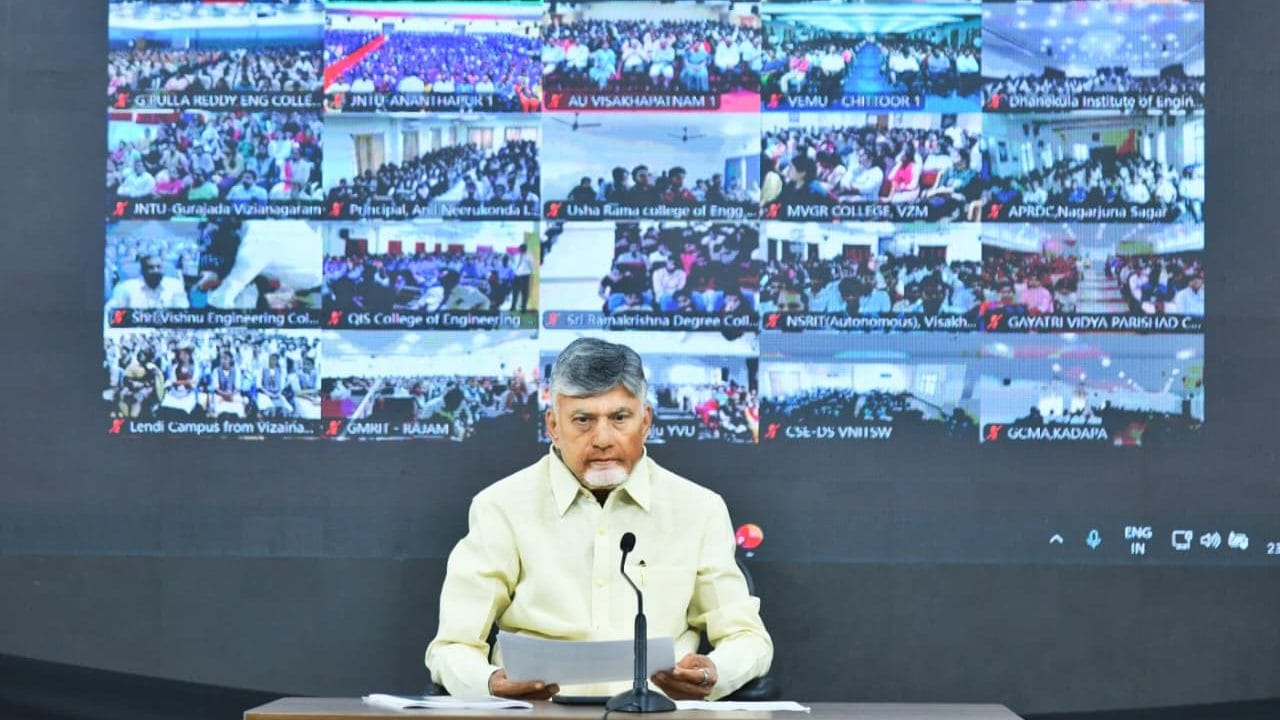 CM Chandrababu Naidu delivering the lecture on 24 December, 2025 | By special arrangement