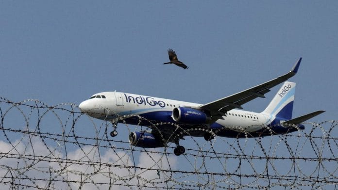 An IndiGo Airlines aircraft flies low as it prepares to land in Mumbai, India, October 22, 2025. REUTERS/Francis Mascarenhas | File photo | Reuters