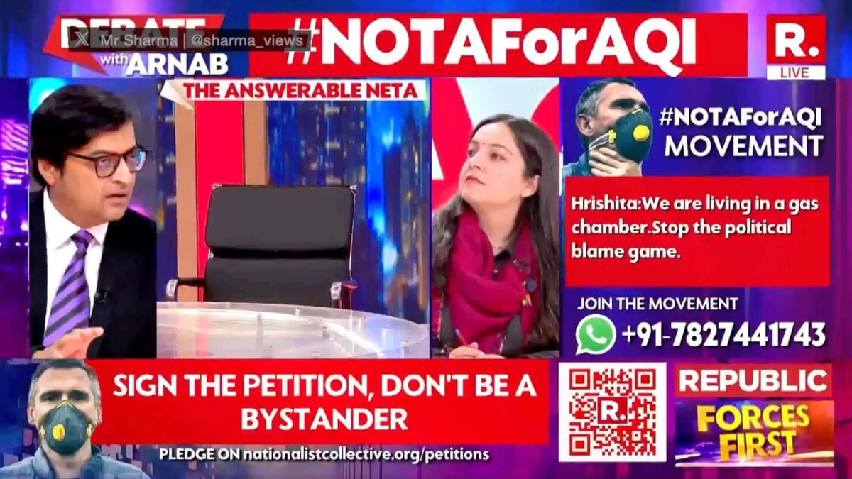 Indian News Channels Cover Aravalli Protests and AQI Crisis