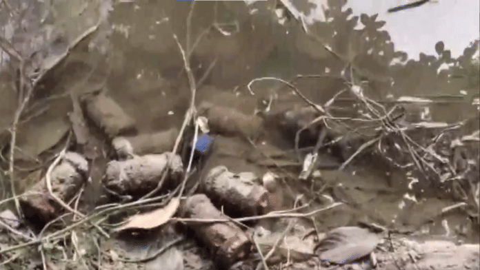 30 abandoned Socket Bombs recovered under Ranitala Police Station limits & 25 Socket Bombs recovered under Domkal Police Station limits | X/@ANI