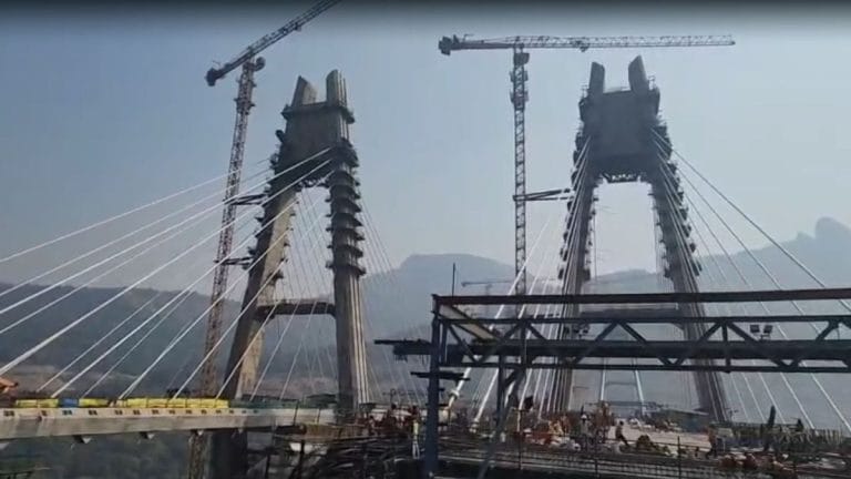 Engineering wonder built over 60-storey drop in the Sahyadris. Making of Mumbai-Pune ‘missing link’