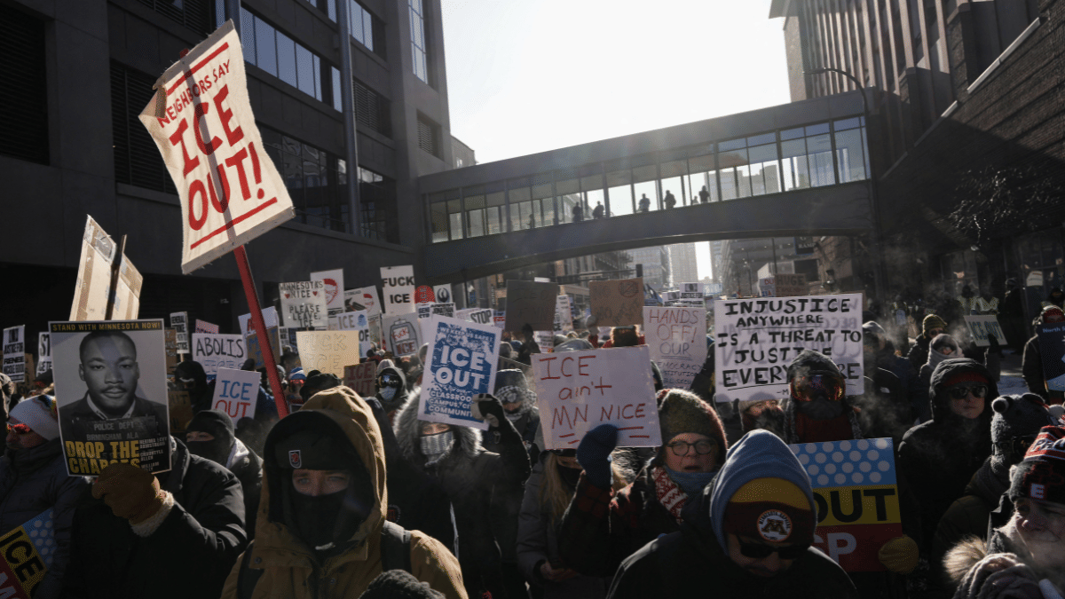 Day after US VP Vance’s visit, thousands brave bitter cold to demand ICE leave Minneapolis