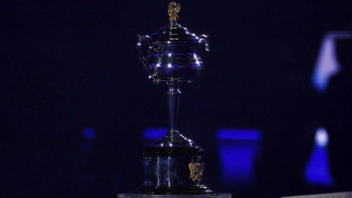 Tennis - Australian Open - Melbourne Park, Melbourne, Australia - January 25, 2025 The women's singles trophy is pictured before the start of the final between Belarus' Aryna Sabalenka and Madison Keys of the U.S | Reuters
