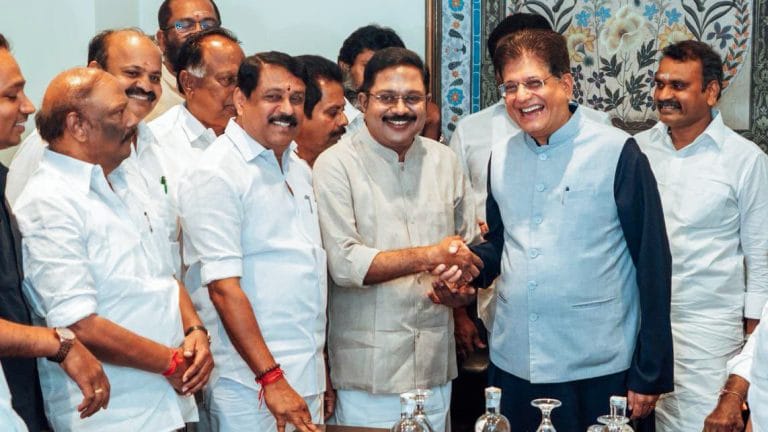 TTV Dhinakaran meets Union Minister Piyush Goyal as AMMK rejoins NDA