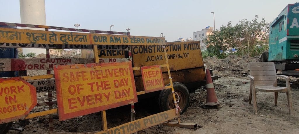 Kolkata Metro construction