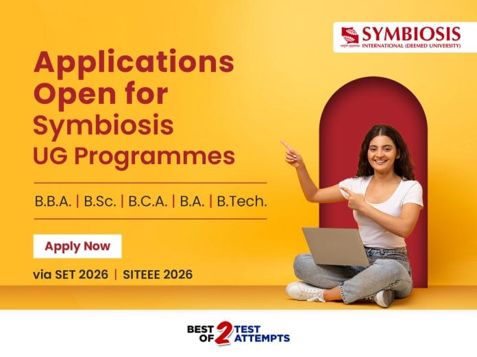 Symbiosis International (Deemed University) opens application for undergraduate programmes via SET & SITEEE 2026