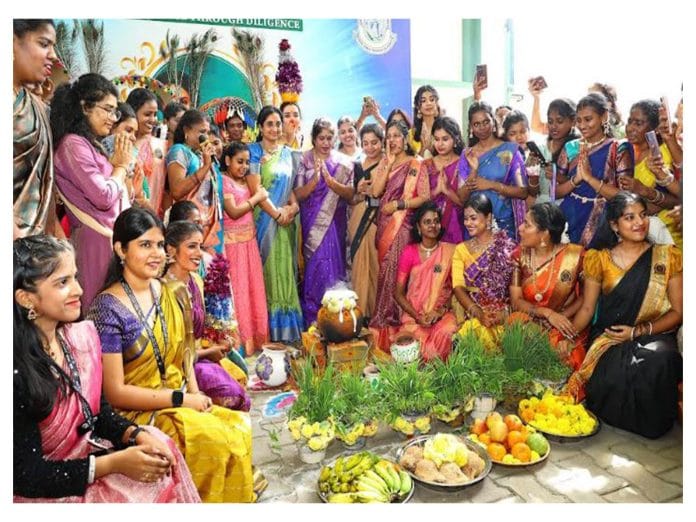 Pongal Fete Gets all its Rustic Charm at Dr. MGR-Janaki College for Women