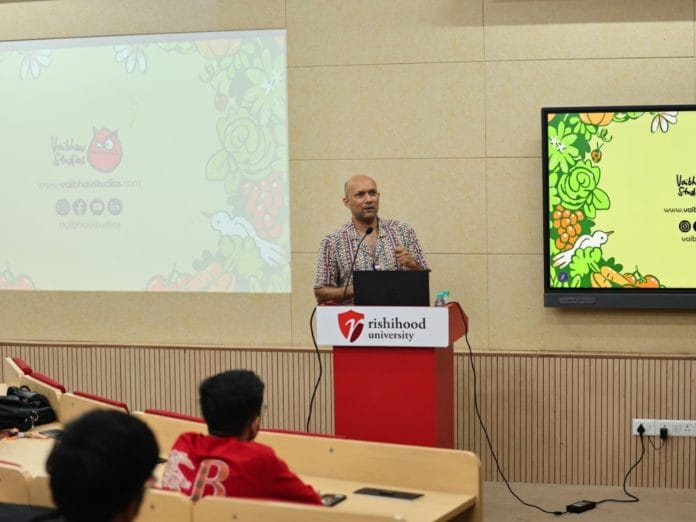 Two-Time Emmy Nominated Animator Vaibhav Kumaresh Conducts Masterclass at the School of Design, Rishihood University