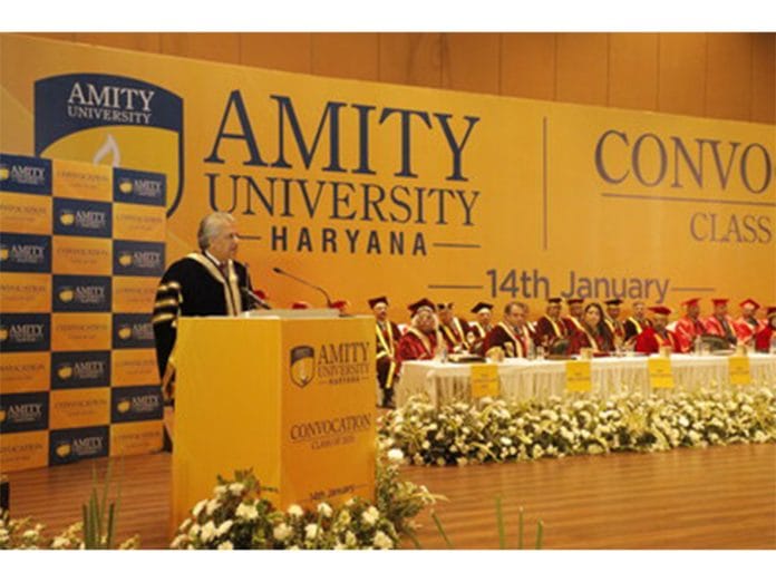 Aviation Pioneer Aditya Ghosh, Liver Transplant Specialist Dr. Subhash Gupta Receive Honorary Doctorates at Amity University Haryana's 12th Convocation