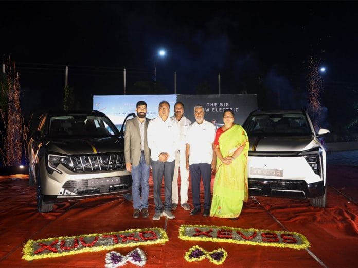 AUTOMOTIVE Mahindra Premieres XUV 7XO with 5 Pioneering Tech Disruptions and XEV 9S - India's Big New Electric 7-seater SUV - at Nizamabad