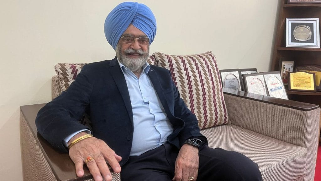 Founding VC Rajinder Bawa seated in his on-campus office. Antara Baruah | ThePrint
