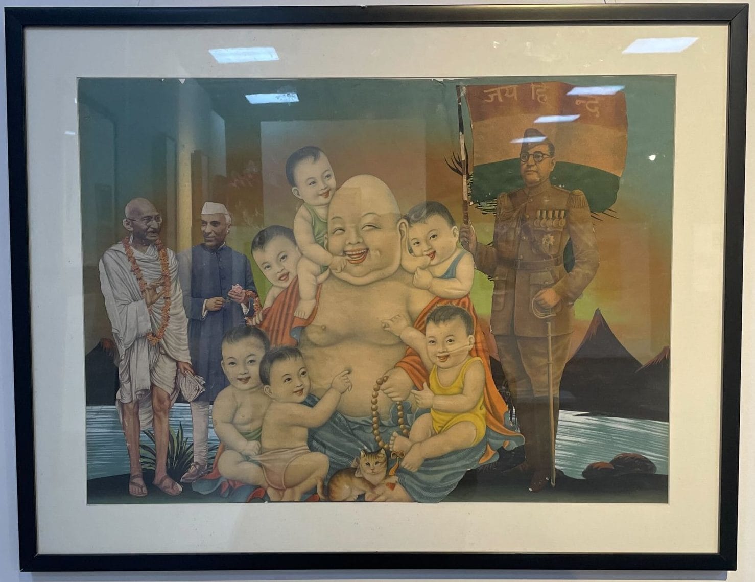 An artwork showcasing India-Japan friendship | Photo: Saptak Datta