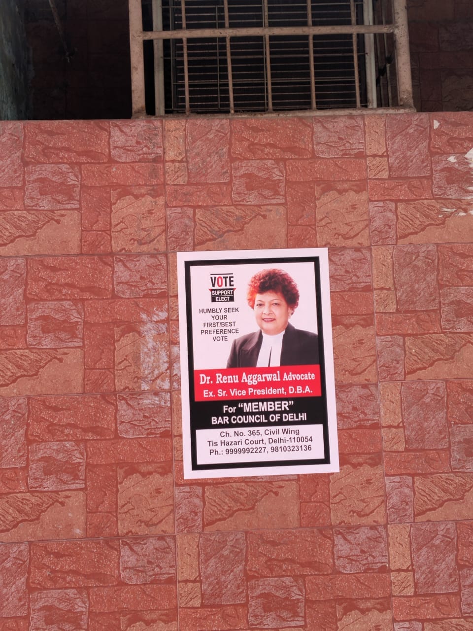 An election poster showing a woman candidate | Ruchi Bhattar | ThePrint