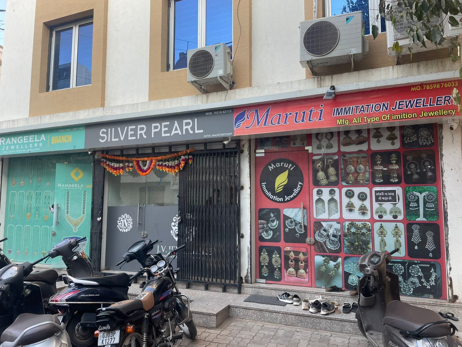 Bylanes off Pedak Road in Rajkot, home to silver retailers, wholesalers and traders. Business has taken a severe hit since prices surged after Diwali last year | Photo: Udit Hinduja | ThePrint