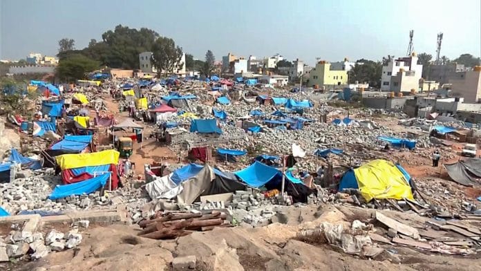 The demolition in Kogilu, Bengaluru | ANI