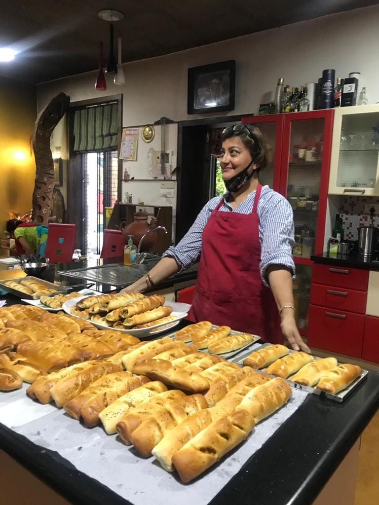 Sneha Bhandare with her baked goods | By special arrangement