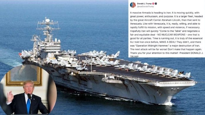 File photo of USS Abraham Lincoln | US Navy