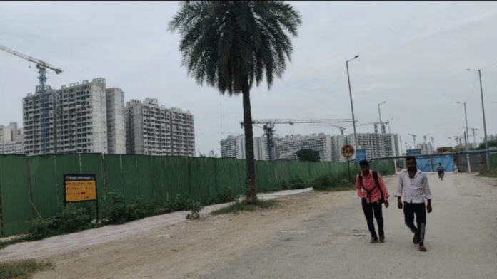 File photo of DDA flats under construction in Narela | ThePrint