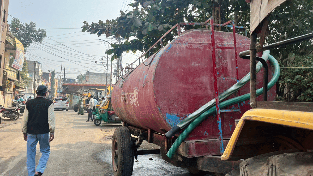 A water tanker in Bhagirathpura. | Nootan Sharma/ThePrint