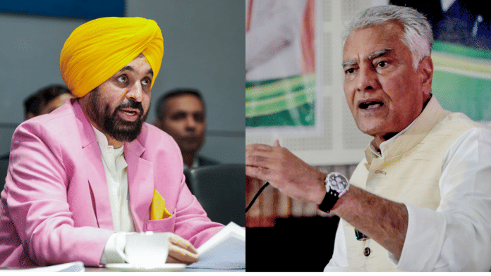 File photos of Punjab CM Bhagwant Mann and BJP state president Sunil Jakhar, | ANI