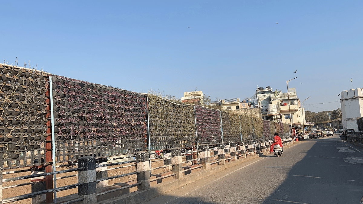 Barricades were installed across bridges to stop people from dumping waste into Kham | Kasturi Walimbe | ThePrint