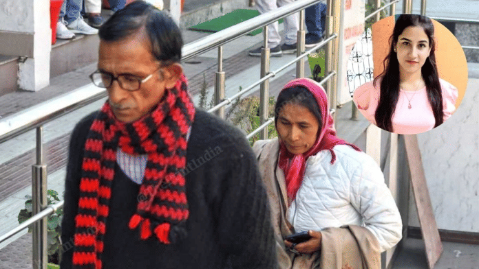 Ankita Bhandari's parents Virender Singh Bhandari and Soni Devi, in Dehradun | Praveen Jain | ThePrint