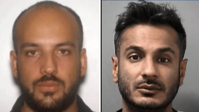 Simran Preet Panesar and Arsalan Chaudhary (from left to right) | Credit: Peel Regional Police social media