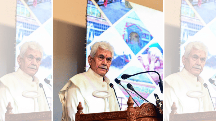 J&K Lieutenant-Governor Manoj Sinha ordered the termination of the five government employees for their links with banned terrorist organisations | X/@OfficeOfLGJandK