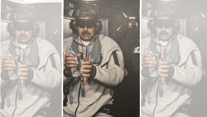 Photo of Nicolas Maduro on board the USS Iwo Jima | X/@WhiteHouse