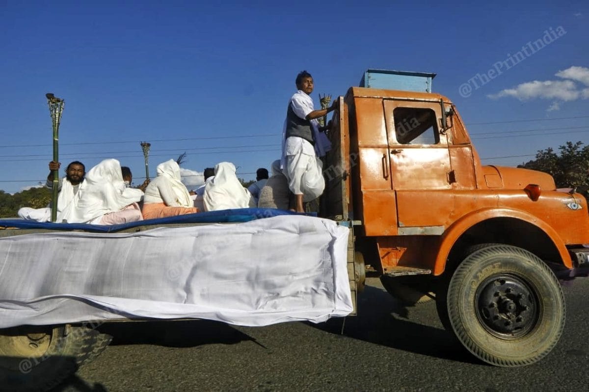 M. Rishikanta’s body was taken from the mortuary for the last rites. | Praveen Jain | ThePrint