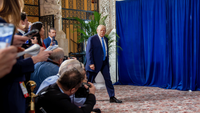 Donald Trump and Pete Hegseth at the Mar-a-Lago Club in Palm Beach on Saturday, 3 January 2025 | Bloomberg