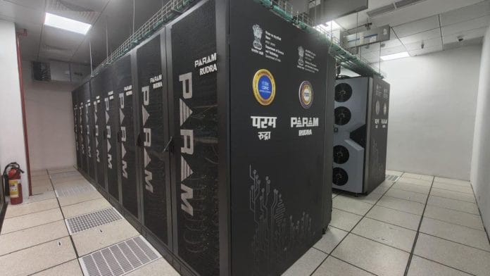 The Param Rudra supercomputing cluster that has been built entirely in India and is housed at the IIT Madras Campus | By special arrangement