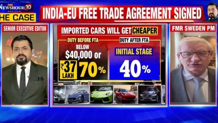Cars cheaper, wine smoother — how TV news channels sold India-EU FTA to viewers