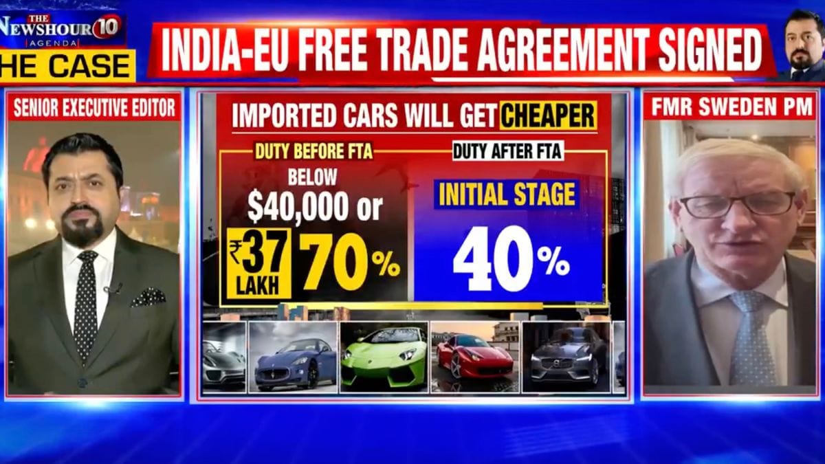 Cars cheaper, wine smoother — how TV news channels sold India-EU FTA to viewers