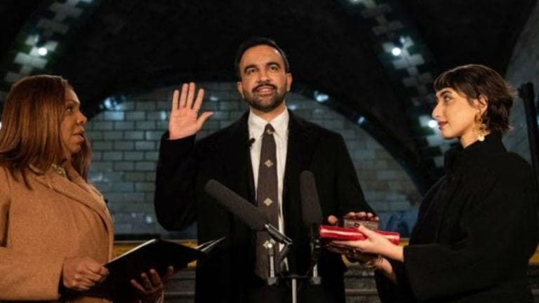 Zohran Mamdani and the Assamese eri silk tie he wore at the inauguration