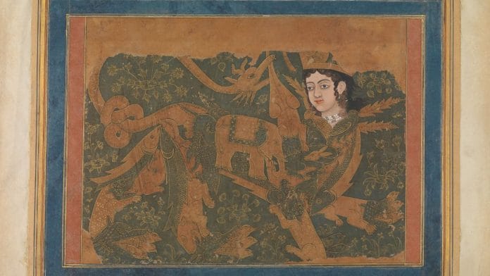 The Fabulous Creature Buraq; Deccan, probably Golconda, India; c. 1660-80 | Opaque watercolour and gold on paper; 27.6 x 21.9 cm | Image courtesy of The Metropolitan Museum of Art, New York