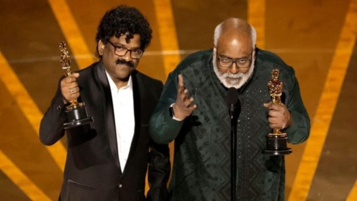 Music composer MM Keeravani (right) won the Oscar for Best Original Song for ‘Naatu Naatu’ for SS Rajamouli’s RRR in 2022