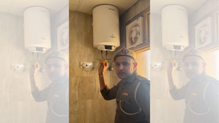 A Haryana constable teaches geyser safety in his police uniform. He got 4.9 million views